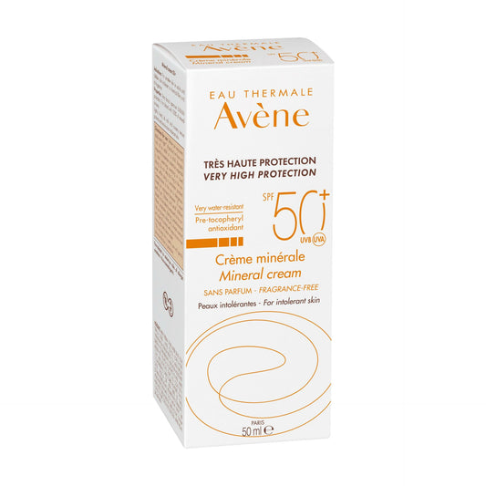 AVENE ECRAN CREME MINERALE PEAUX INTOLERANTES 50+