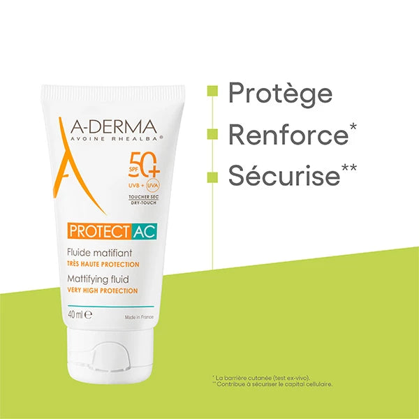 ADERMA PROTECT AC MATIFYING FLUIDE SPF50+