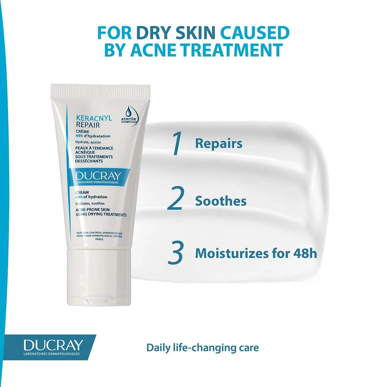 DUCRAY KERACNYL REPAIR CREME 48H 50ML