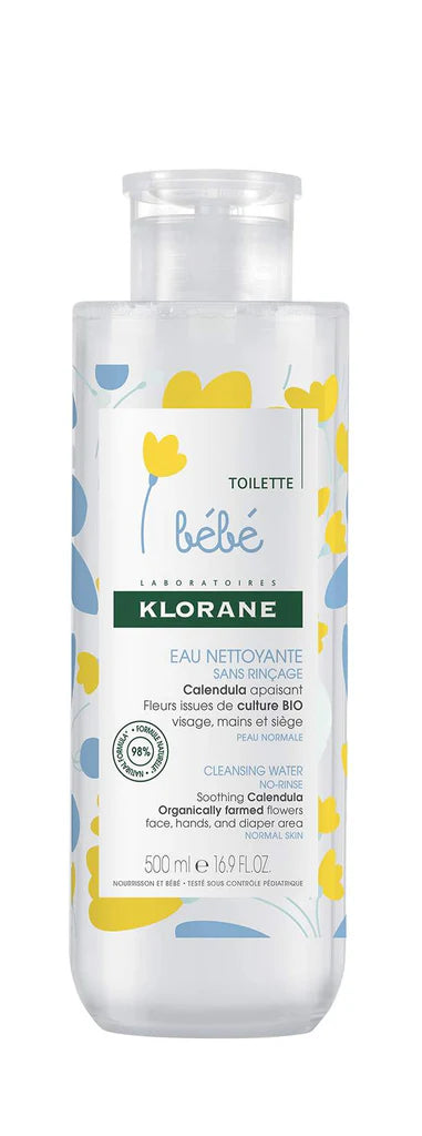 KLORANE BEBE EAU NETTOYANTE PUMP 500ML